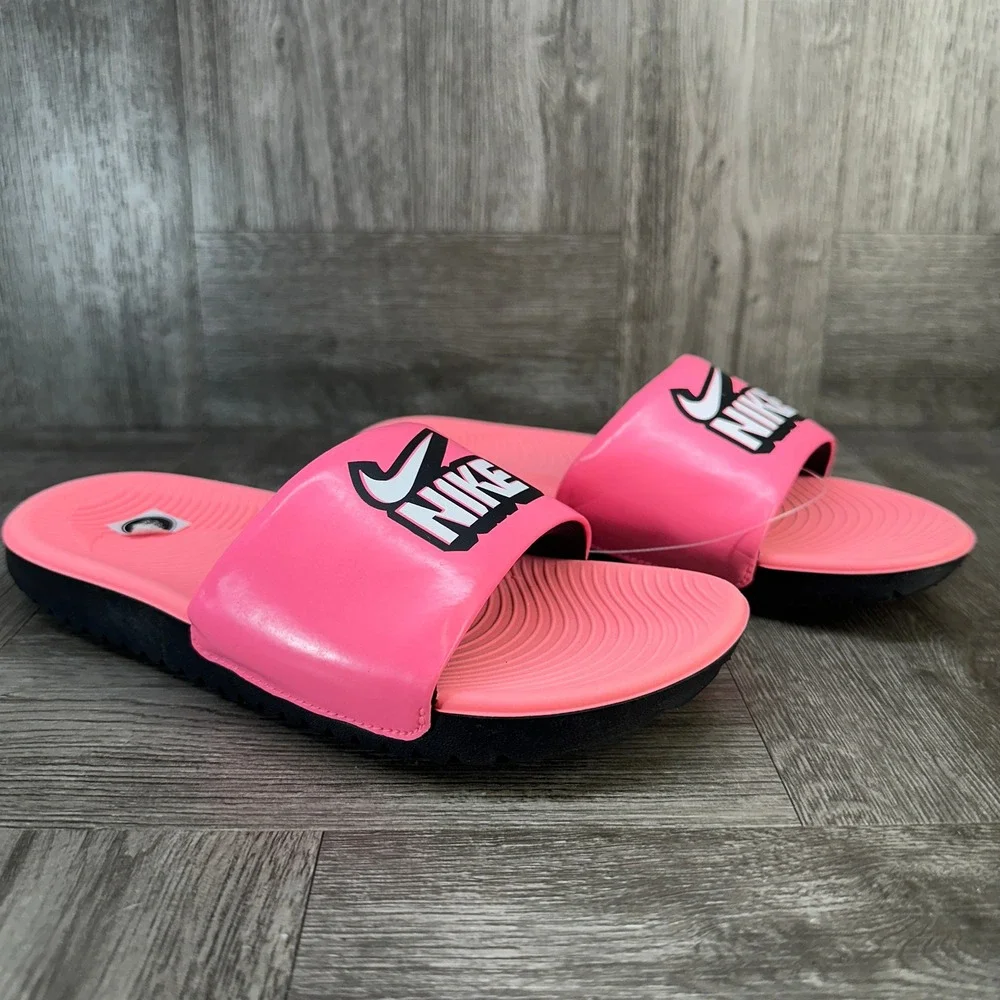 Nike Kawa Slide Fun Youth 2Y Sunset Pulse Pink Athletic Pool Sandals NEW